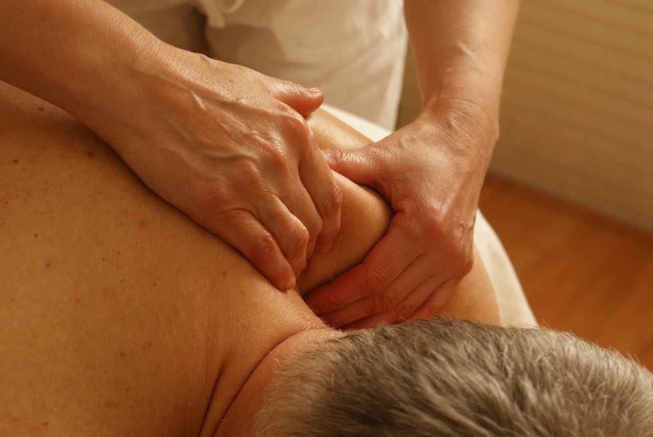 Man getting a massage